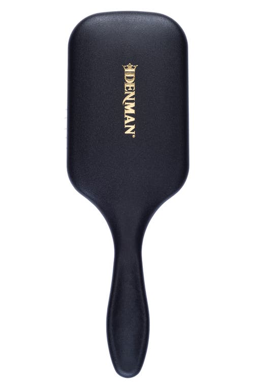 Denman D38 Power Paddle Detangler Hairbrush In Black With Red Pad