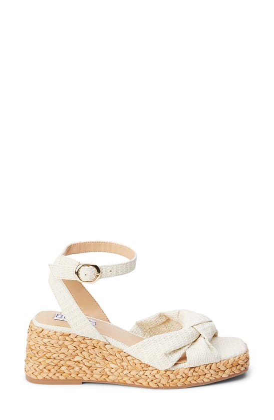 Shop Beach By Matisse Ibiza Ankle Strap Platform Wedge Sandal In Ivory