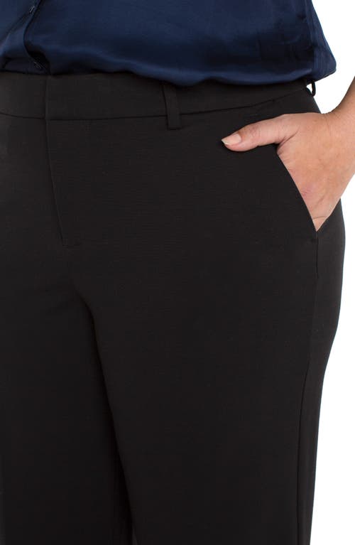 Liverpool Kelsey Wide Leg Knit Pants In Black