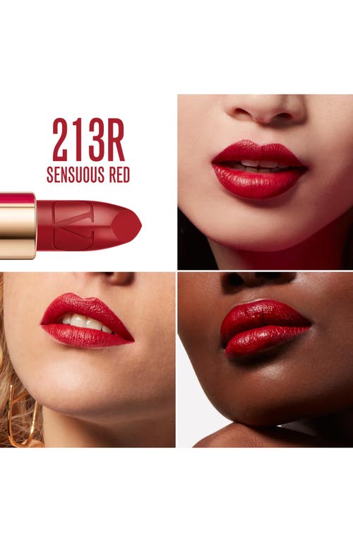 Shop Valentino Rosso  Refillable Lipstick In 213r/satin