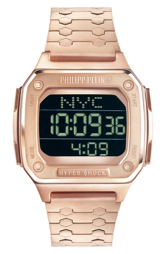 Philipp Plein Hyper $hock Bracelet Watch, 44mm In Ip Rose Gold