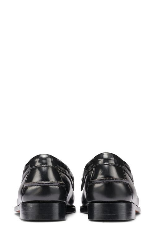 Shop G.h.bass Esther Kiltie Weejuns® Loafer In Black/white