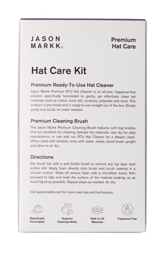 Shop Jason Markk Hat Care 2-piece Cleaning Kit In White/ Purple