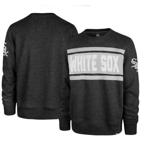 Chicago White Sox Antigua Victory Crewneck Chenille Pullover Sweatshirt -  Black