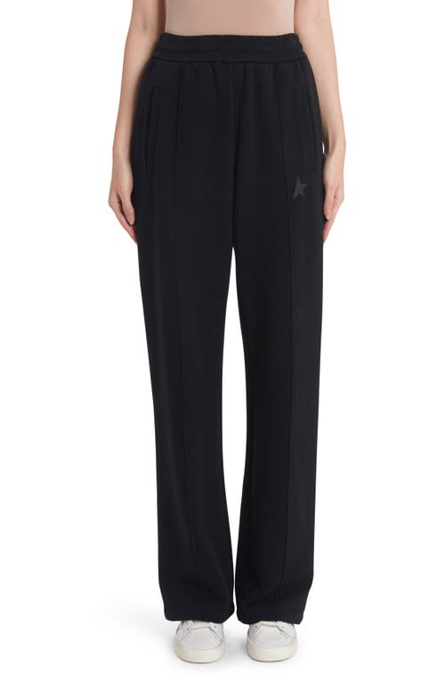 Golden Goose Star Logo Cotton Sweatpants Black at Nordstrom,