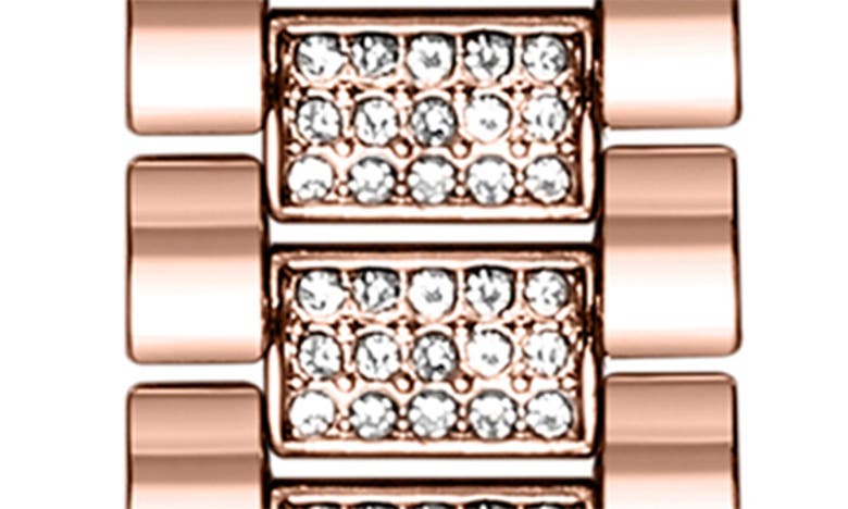 Shop The Posh Tech Kristina Bling Stainless Steel Apple Watch® Watchband In Rose Gold