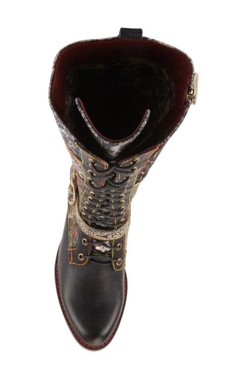 Shop L'artiste By Spring Step Vaneyck Knee High Boot In Black Multi