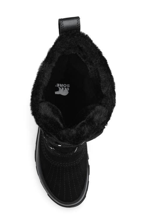 Sorel Tivoli Iii Womens Leather Cold Weather Snow Boots In Black/natural