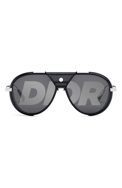 DIOR 57mm Aviator Sunglasses in Black