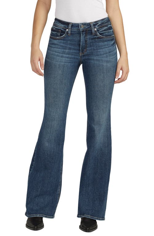 Silver Jeans Co. Most Wanted Mid Rise Flare Indigo at Nordstrom, 33