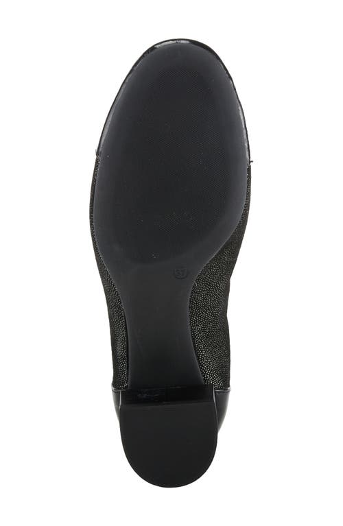 Spring Step Paulette Bow Pump In Black Patent