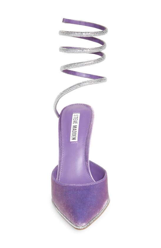 Shop Steve Madden Emerson Ankle Wrap Pump In Purple