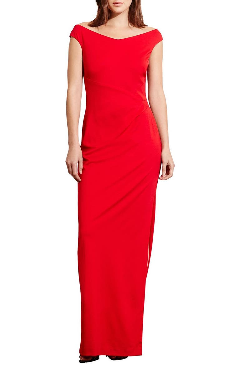 Lauren Ralph Lauren Jersey Column Gown (Regular & Petite) | Nordstrom