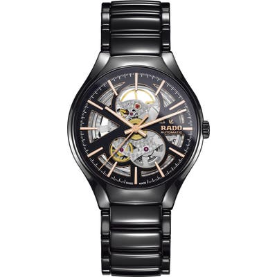 Rado True Automatic Open Heart Ceramic Watch, 40Mm