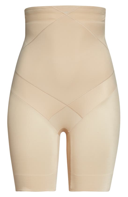 Miraclesuit Instant Tummy Tuck High-waist Thighslimmer 2419 In Warm Beige