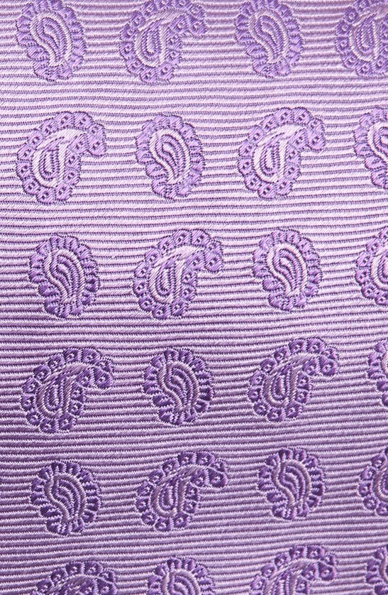Shop Duchamp Tonal Paisley Silk Tie In Lavender