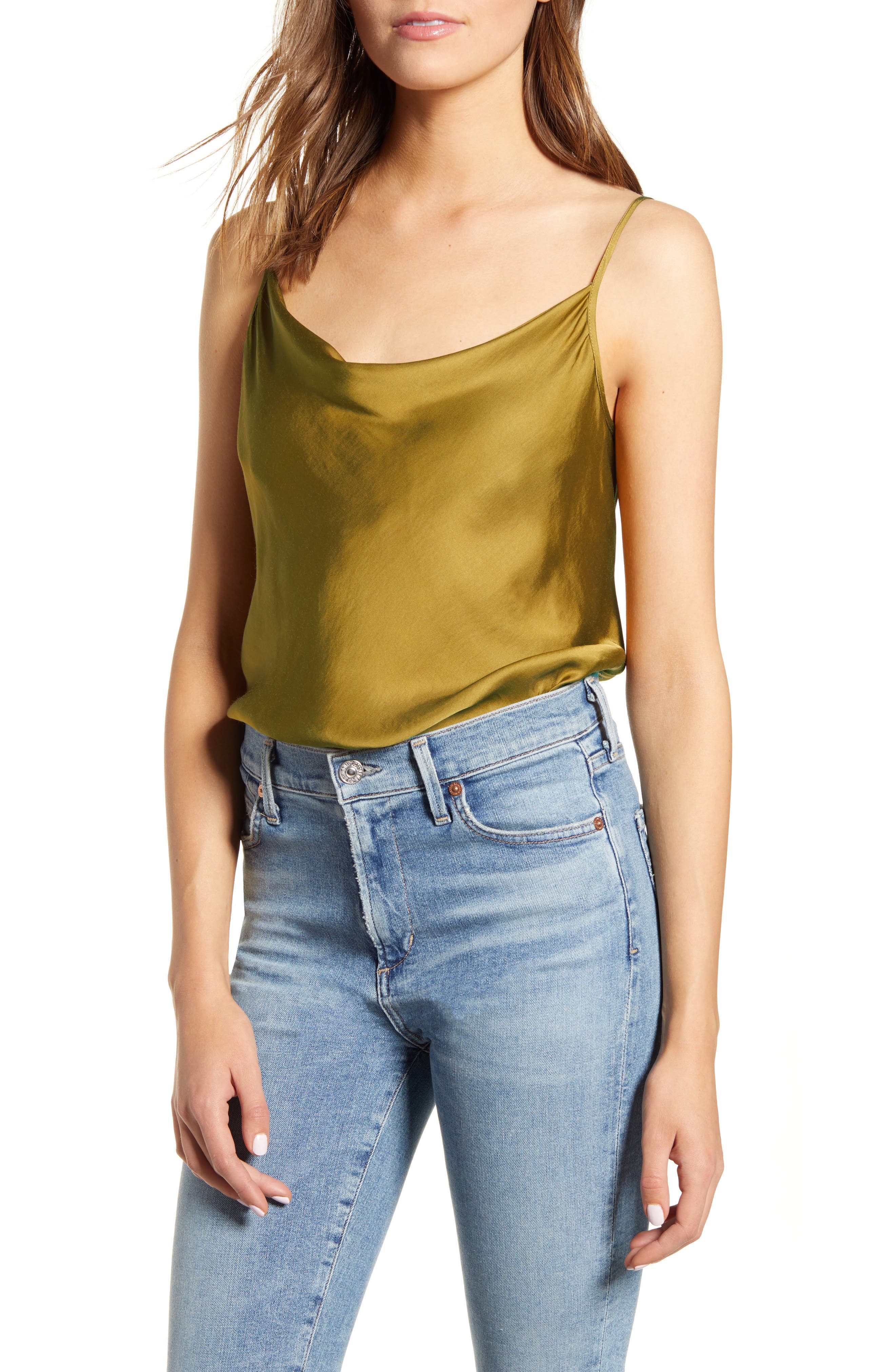 satin tank top