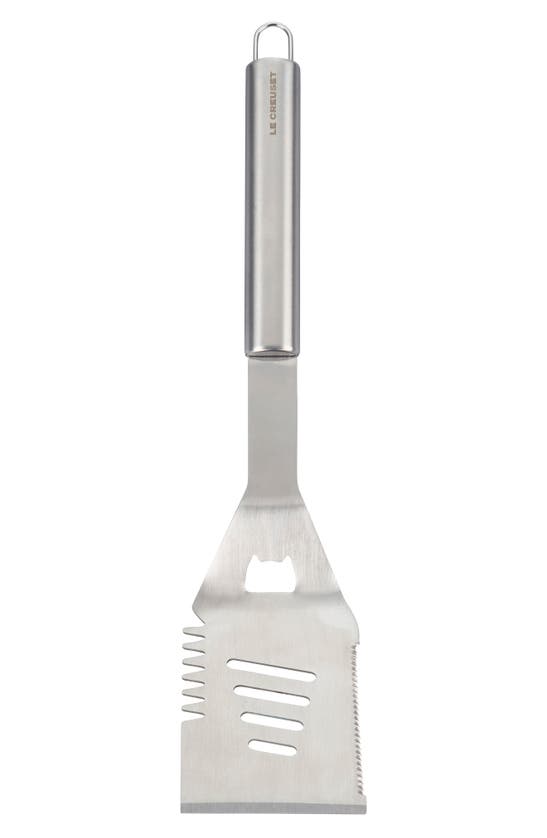 Le Creuset Bbq Slotted Turner Spatula In Stainless Steel