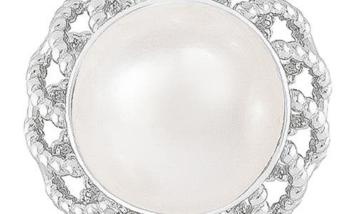 Splendid Pearls 7-7.5mm Pearl Dangle Set In White