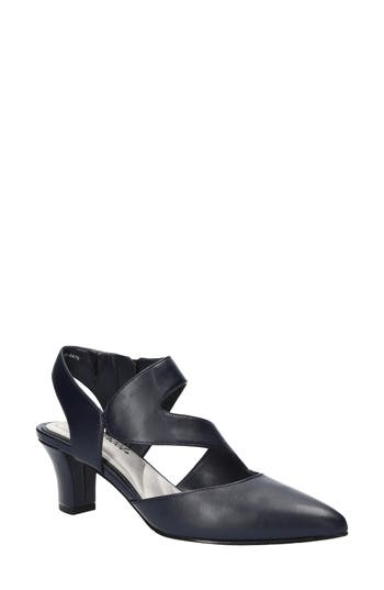 Shop Easy Street Venue Strappy Pump In Navy/gore