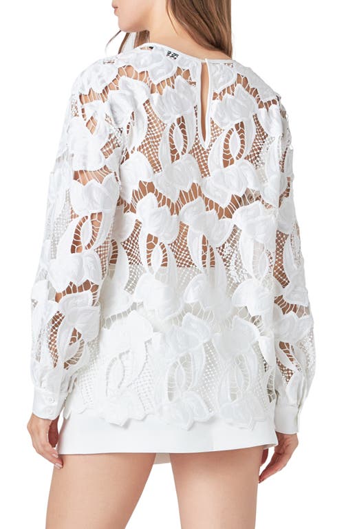 Shop Endless Rose Floral Lace Top In White