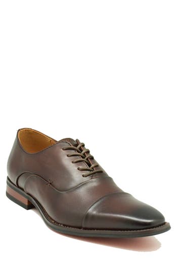 La Milano Winn Cap Toe Oxford In Brown