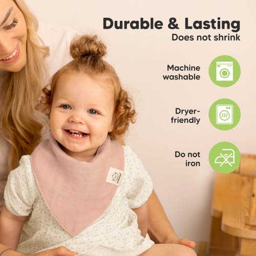 Keababies 8-pack Lumi Muslin Bandana Bibs In Dew