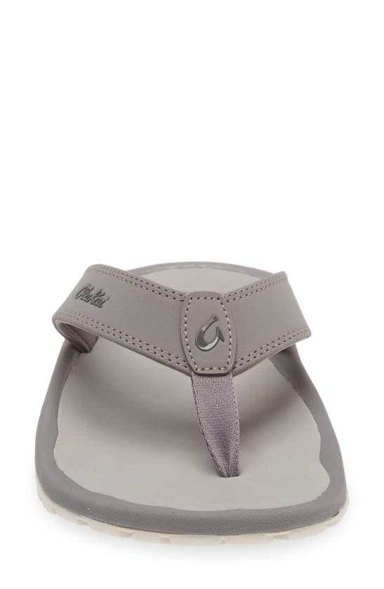 Olukai Ohana Flip Flop In Graphite / Graphite