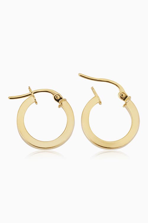 Shop Oradina 18k Yellow Gold Little Darlings Mini Hoops