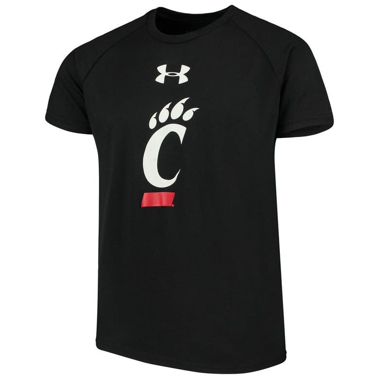 Under Armour Kids' Youth  Black Cincinnati Bearcats 2.0 Logo Tech T-shirt