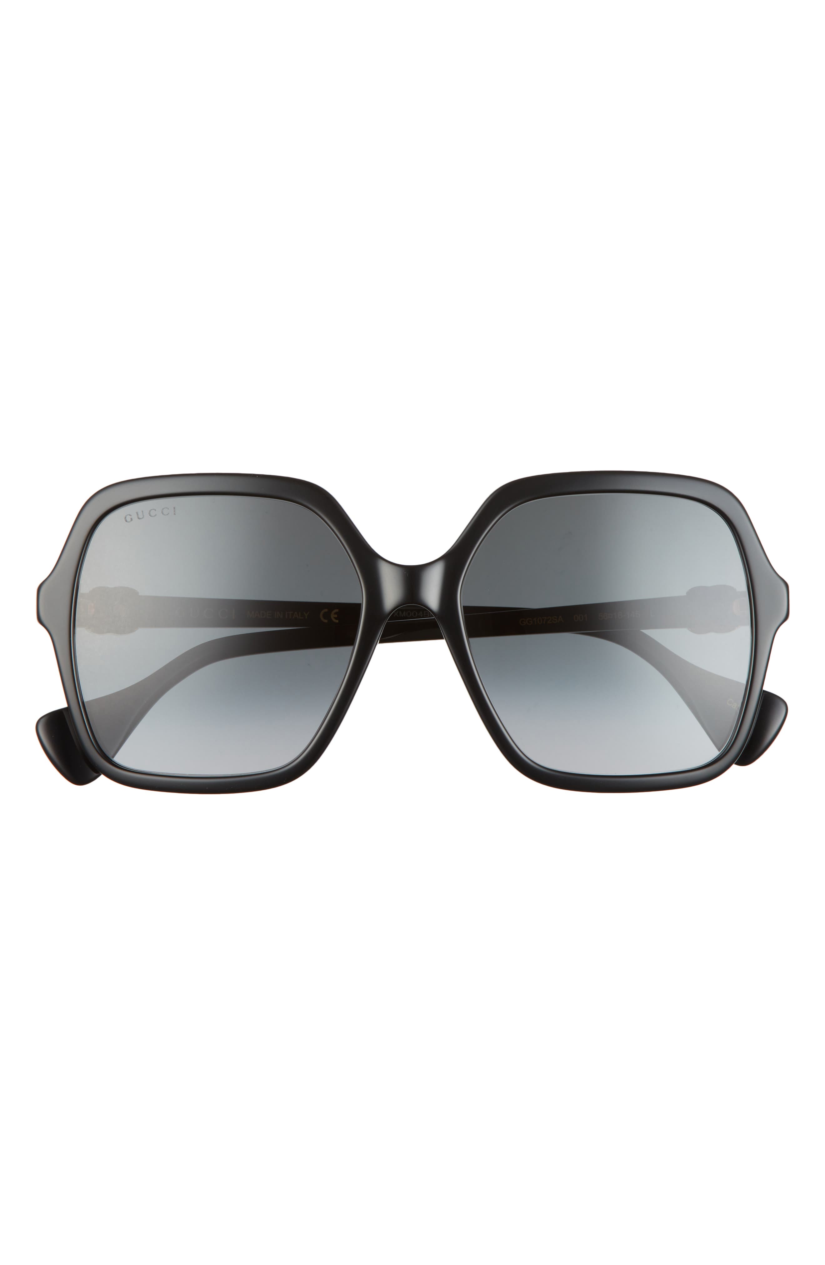 Gucci 56mm Square Sunglasses in Black at Nordstrom