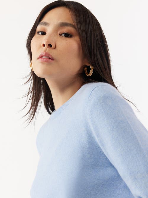 Gobi Cashmere Crew Neck Sweater In Light Blue