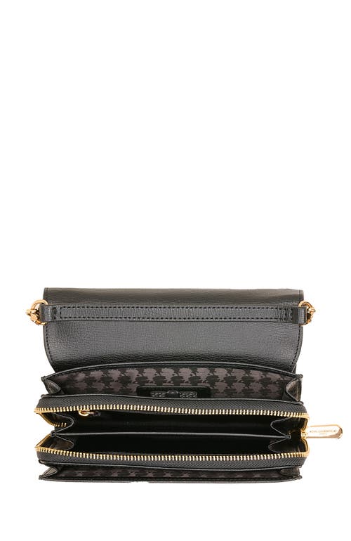 Karl Lagerfeld Paris Lourdes Crossbody In Black/gold