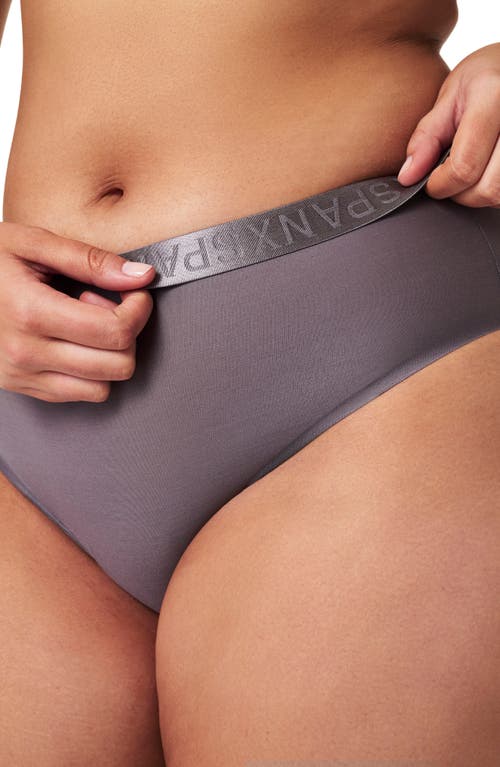 Shop Spanx ® Mid-rise Briefs In Mythical Grey