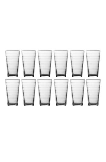 Fortessa Ornamento Horizon Set Of 12 Mixing Glasses In Clear