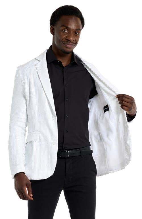 Opposuits Sequin Sport Coat In White