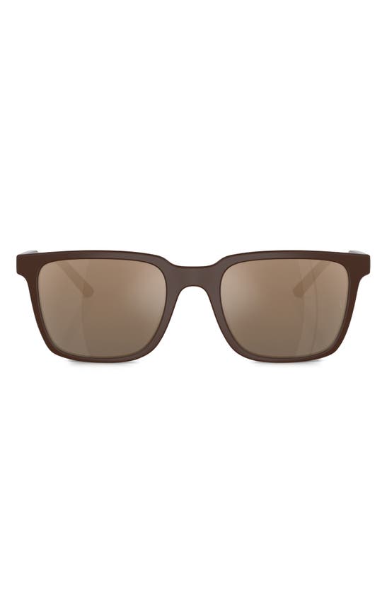 Shop Oliver Peoples Roger Federer 52mm Rectangular Sunglasses In Beige