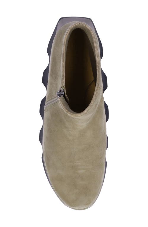 L'amour Des Pieds Hally Platform Wedge Bootie In Dark Taupe