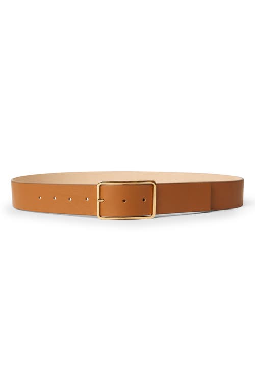 Shop B-low The Belt Milla Leather Belt In Cuoio Gold