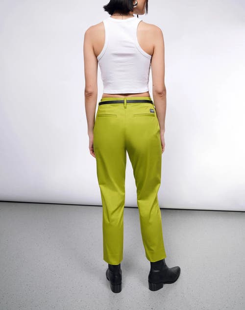 Shop Wildfang The Essential Slim Crop Pant In Pickle