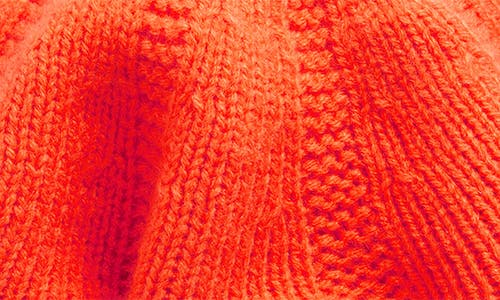 Shop Mini Boden Kids' Pumpkin Knit Beret In Orange Pumpkin