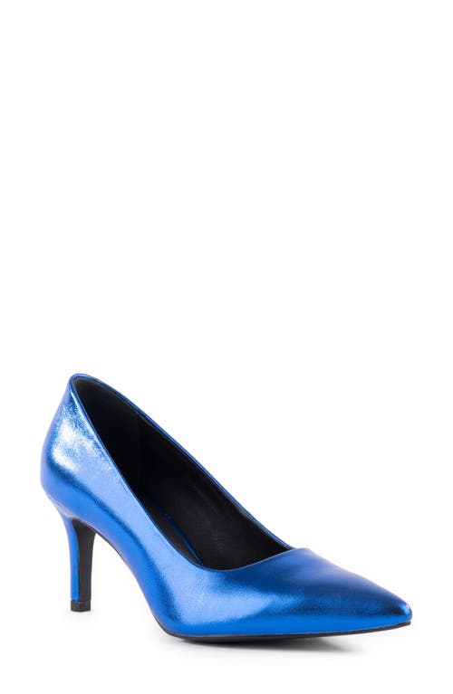 Motive Pointed Toe Pump in Blue