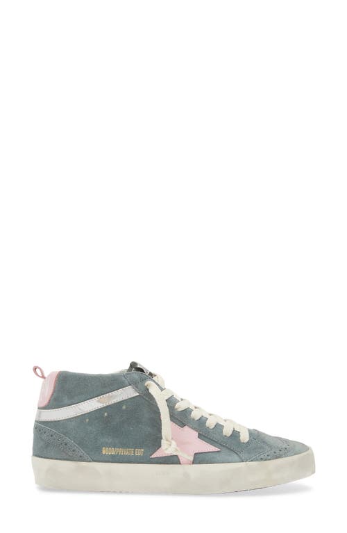 Shop Golden Goose Mid Star Sneaker In Blue/pink