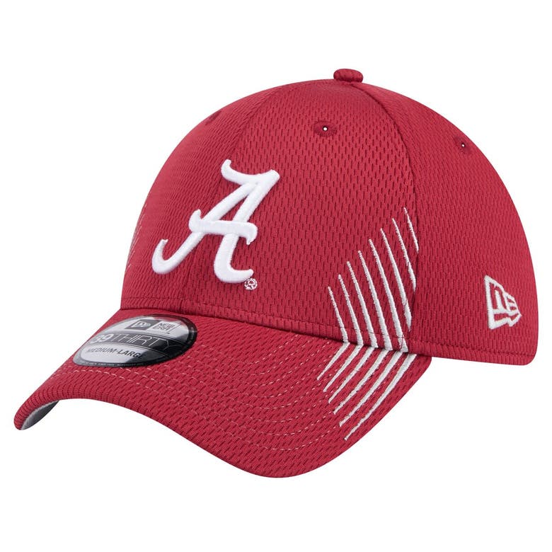 Shop New Era Crimson Alabama Crimson Tide Active Slash Sides 39thirty Flex Hat