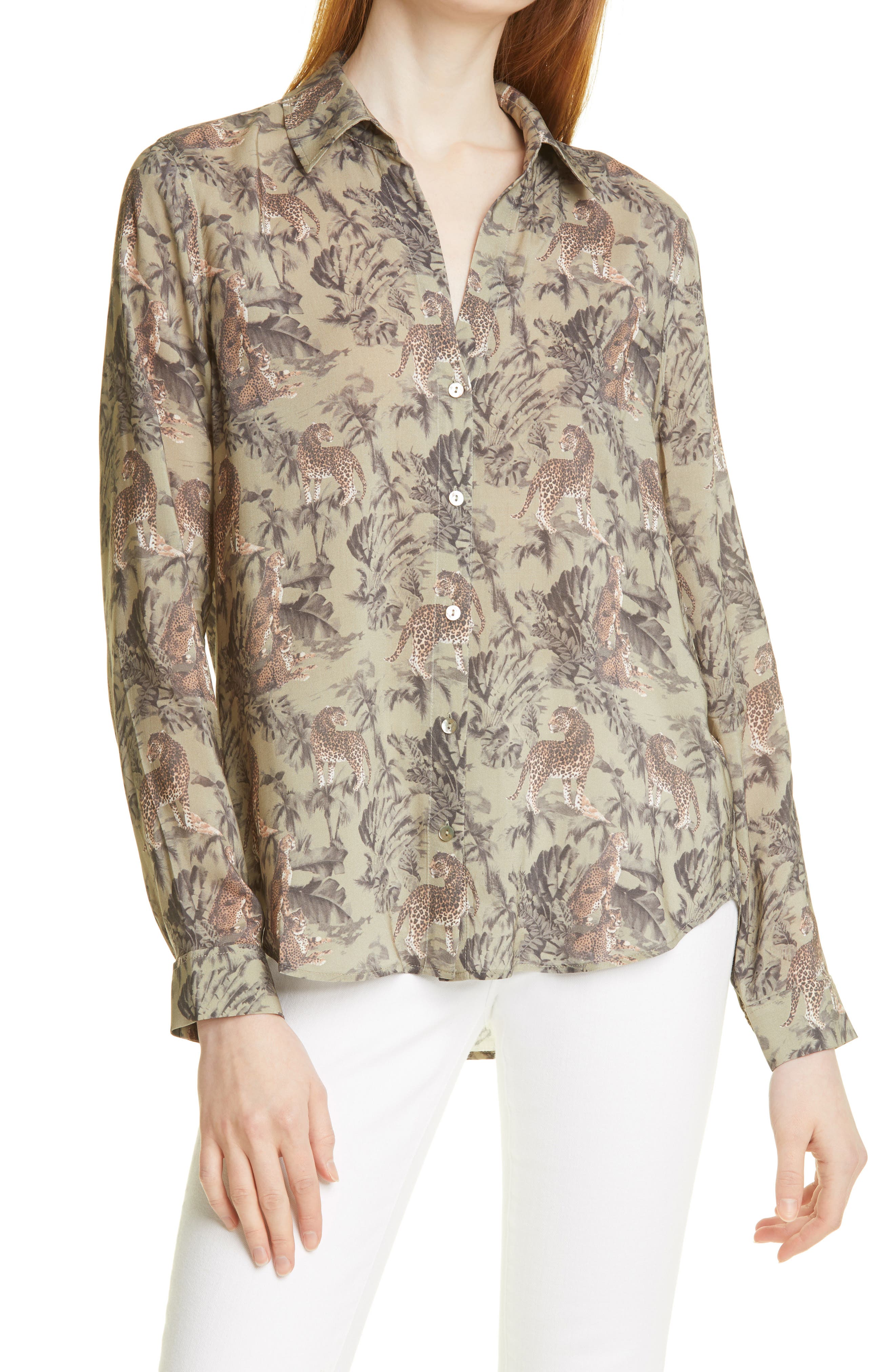 Women S L Agence Holly Leopard Print Blouse Shop And Save Up To 70 At The Luxy Shop