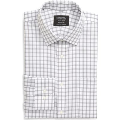 Nordstrom Shop Smartcare(TM) Classic Fit Check Dress Shirt - Grey