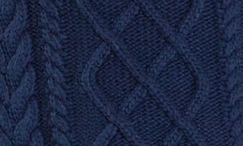 Shop English Factory Mixed Media Sweater In Navy