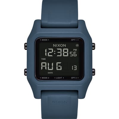 Nixon Staple Digital Silicone Strap Watch,