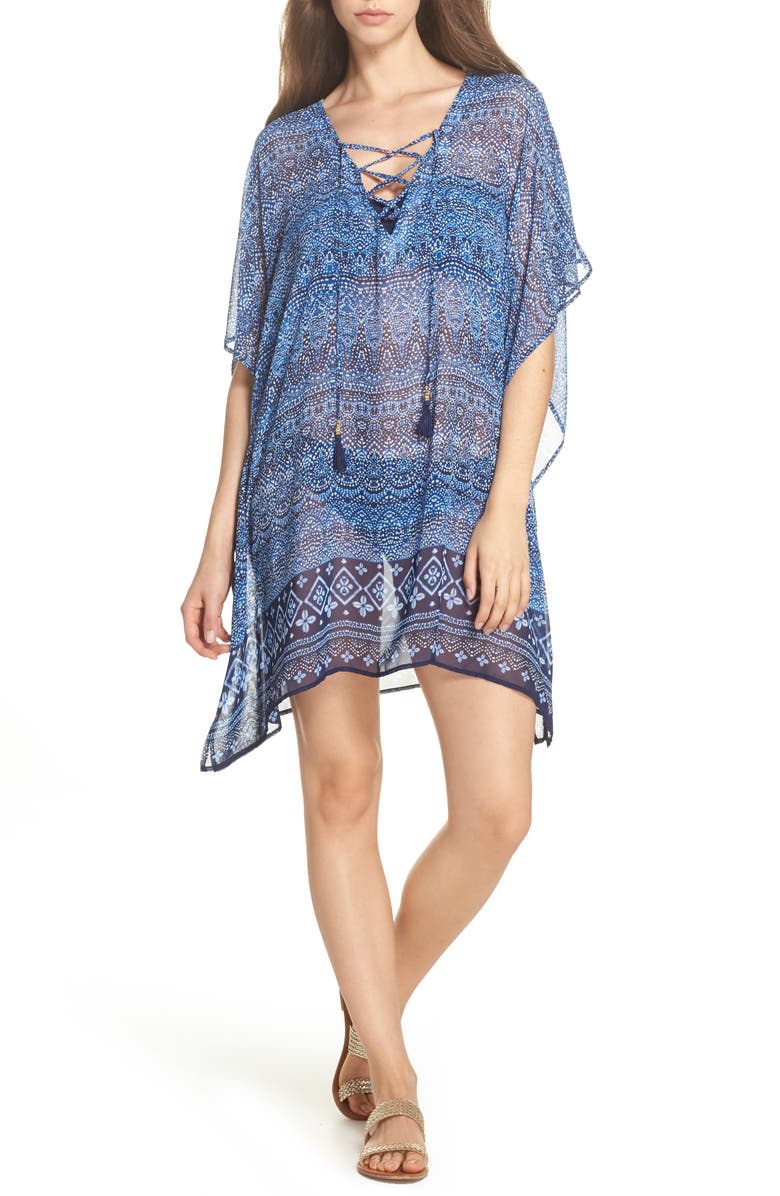 Tommy Bahama Indigo Cowrie Diamonds Cover-Up Tunic | Nordstrom