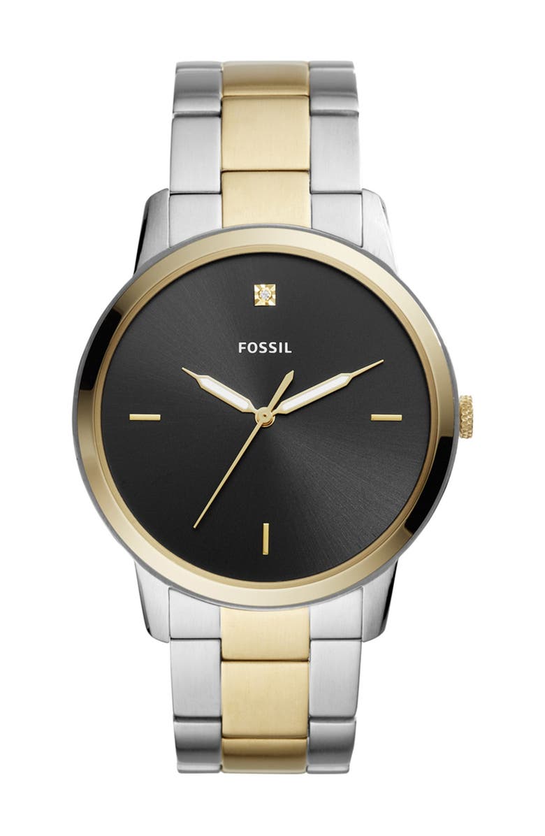 Fossil Minimalist Carbon Series Bracelet Watch, 44mm | Nordstrom